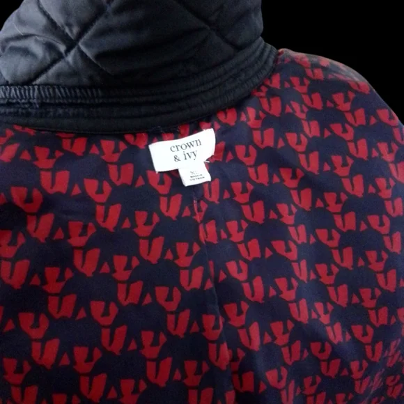 Crown & Ivy Black Quilted Puffer Jacket - Picture 4 of 4